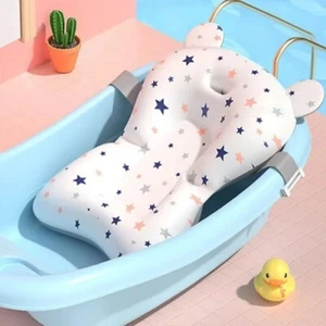 Baby Bath Support Cushion Foldable Floating Seat Newborn Safety Net Infant Hammo - Picture 1 of 10
