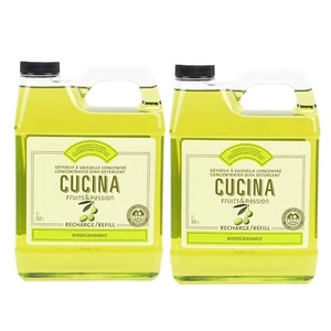 Fruits & Passion Concentrated Coriander and olive Dish Detergent refill 2 Pack - Picture 1 of 8