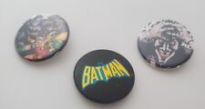Batman Joker Robin Button Pin Lot 1 - 3 pieces FREE SHIPP CANADA
