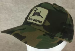 Vtg John Deere Patch Snapback Camo Hat Otto - Picture 1 of 12