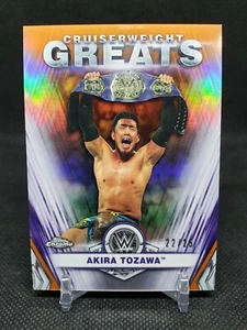 Akira Tozawa Cruiserweight Greats Orange #22/25 Topps WWE 2021 cromato - Foto 1 di 2
