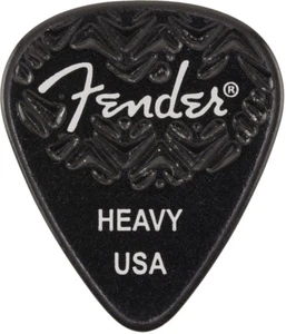 Original Fender Wellenlänge 351 Plektren schwer 6er-Pack schwarz - Bild 1 von 1