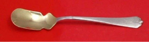 Cuchara de rábano picante de plata esterlina Lotus de Watson-Wallace 6" personalizada Foto 1 de 1