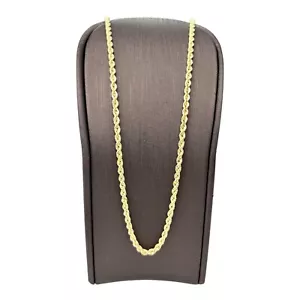 18ct 18K Yellow Gold Italian Fine Rope Chain Necklace 3.82 Grams 51cm 2.5mm. New - Picture 1 of 8