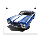 1970 Chevelle Poster - 18" X 24" Museum-Quality