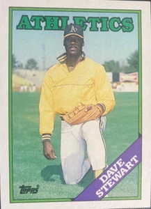 Dave Stewart, Oakland A's (Card #476) Topps, 1988. - Picture 1 of 2