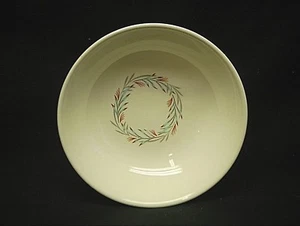 Old Vintage Fortune by Homer Laughlin 5-1/4" Dessert Berry Bowl Teal Floral USA - Picture 1 of 5