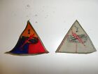 e4691 WW2 US Army I Armored Corps 1st Patch Triangle Division Battalion R24B