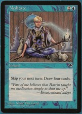 Meditate Tempest HEAVILY PLD Blue Rare MAGIC MTG CARD (ID# 215656) ABUGames