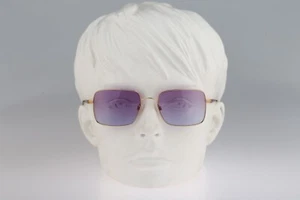 Emporio Armani 158 S 773 2G Vintage 90s tinted lilac lenses gold sunglasses NOS - Picture 1 of 10
