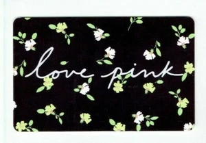 Victoria's Secret Gift Card - Love PINK - Yellow Flowers - Recycled - No Value - Picture 1 of 2