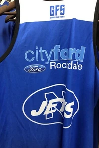 Game Player Issue Newtown Jets Training Singlet Jersey Sharks Feeder Bluebags . - Picture 1 of 2