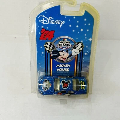 ‘04  Motorworks Disney Daytona 500 Mickey Mouse Die cast Car Blue - Image 1 of 2