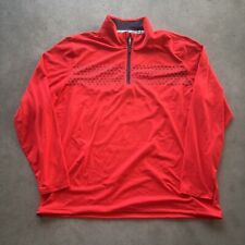 Puma Golf Shirt Mens XL Red Volition America 1/4 Zip Long Sleeve Pullover Stars