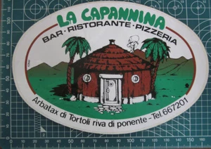 La capannina bar restaurant Arbatax di Tortoli AUFKLEBER STICKER VINTAGE NEU OVP - Bild 1 von 2