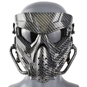 Tactical Mask Carbon Fiber Protective Mask Outdoor CS Mask EDC Field Equipment