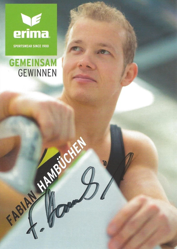Autogramm Fabian Hambüchen OlympiasiegerTurnen Reck 2016 handsigniert ERIMA xyz - Bild 1 von 1