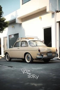 Airstreme classic roof rack VW Notchback stainless steel and teak wood - Foto 1 di 3