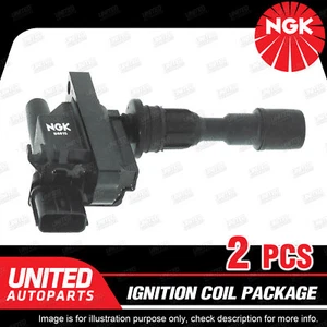 2 x NGK Ignition Coils Pack for Mazda 323 BJ Astina 1.6L 4 Cyl 16V ZM 78KW - Picture 1 of 3