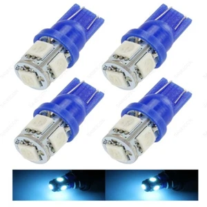 4 x ICE BLUE 5SMD LED Dome Map RV Light Bulbs 168 194 T10 W5W 2821 921 + TOOL - Picture 1 of 5