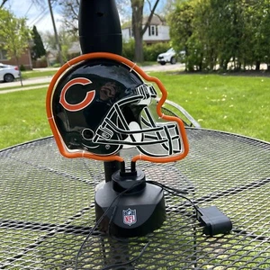 NFL Chicago Bears Neon Helmet Sign Light 2010 Memory Company Works - Picture 1 of 14