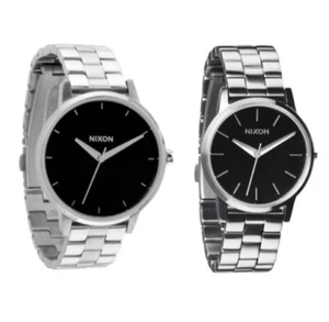 Nixon Damen Uhr Kensington silber schwarz oder small Kensington silber schwarz - Bild 1 von 6