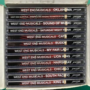 WEST END MUSICALS Stage Show Soundtracks 12x CD Boxset Cats, Buddy, Lion King NM - Picture 1 of 24