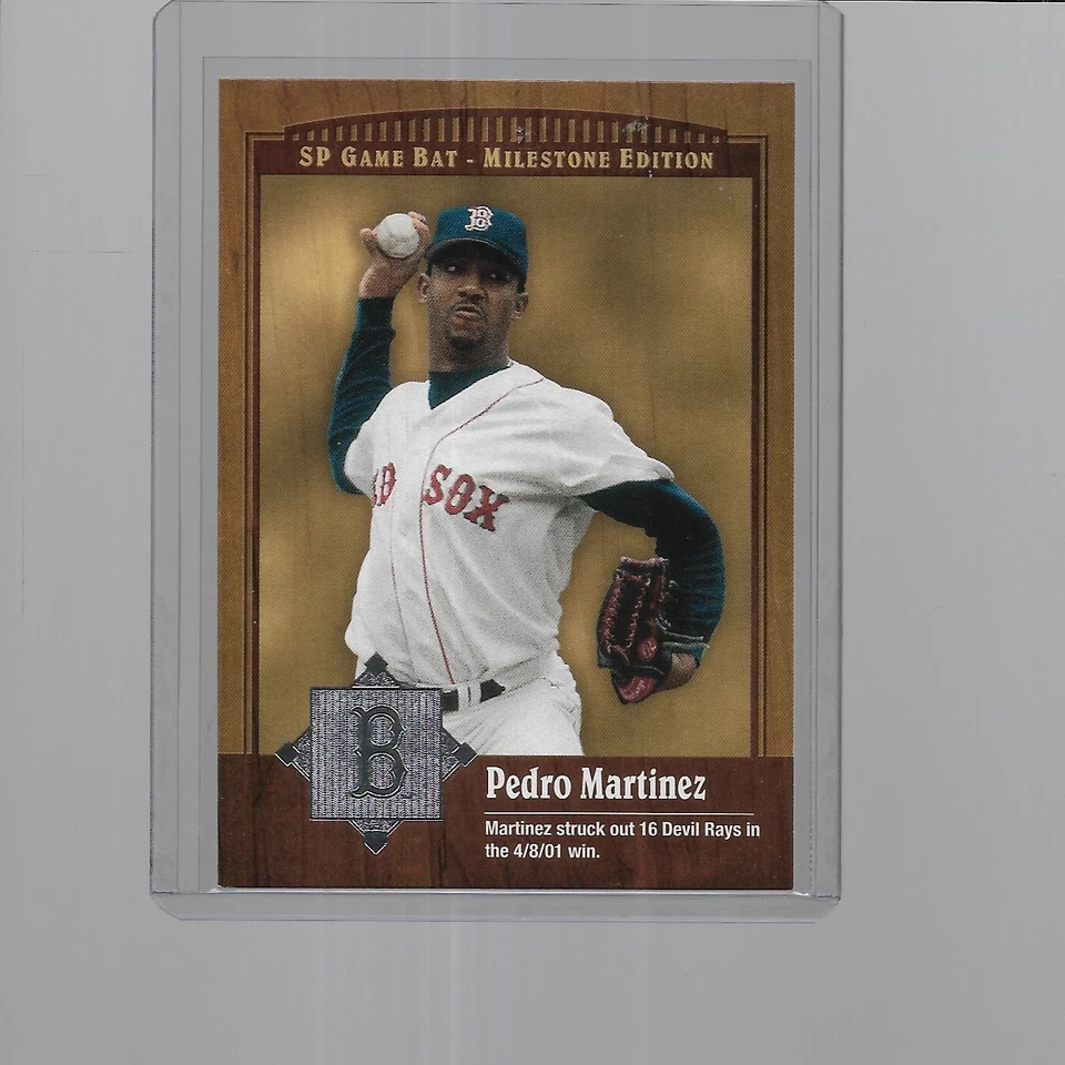 2001 SP GAME BAT MILESTONE EDITION BASEBALL PEDRO MARTINEZ #25 - Image 1 of 1
