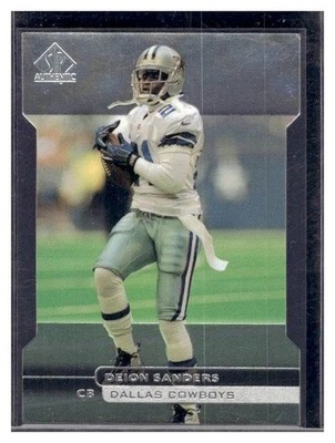 1998 SP Authentic Deion Sanders #64 Die-Cut /500 Dallas Cowboys HOF - Image 1 of 2