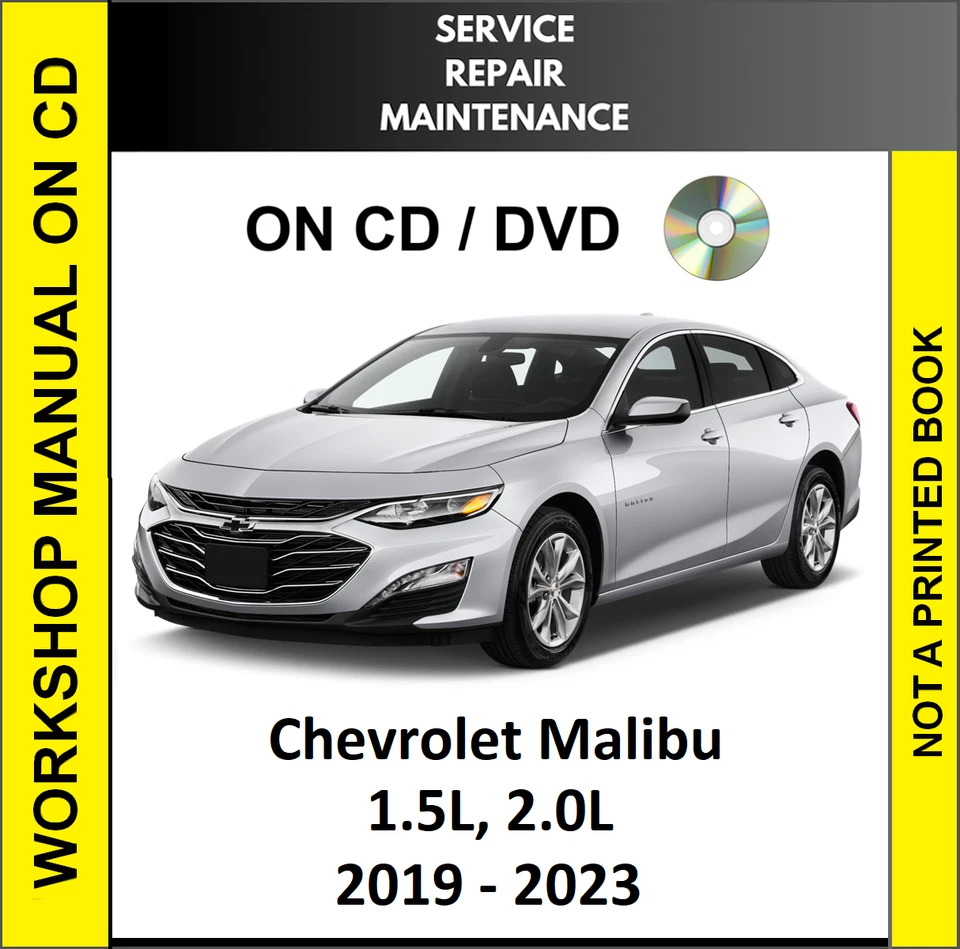CHEVROLET MALIBU 2019 2020 2021 2022 2023 SERVICE REPAIR WORKSHOP MANUAL CD Foto 1 de 1