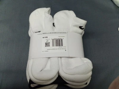 Paquete de 6 calcetines acolchados DRI-FIT Nike para niños negros talla pequeña 3y-5y zapato NE Foto 1 de 2