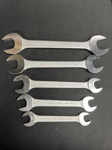 Vintage Fleet 5pc Double Open End Wrenches, 1/2”-1”, 5018-5032, USA - Picture 1 of 5