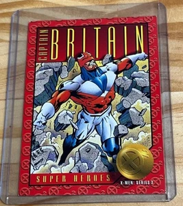 1993 SKYBOX MARVEL X-MEN CARD - XAVIER'S FILES - CAPTAIN BRITAIN #7 - Picture 1 of 2