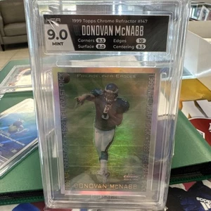 1999 Topps Chrome #147 Donovan McNabb RC Refractor HGA 9 - Picture 1 of 2
