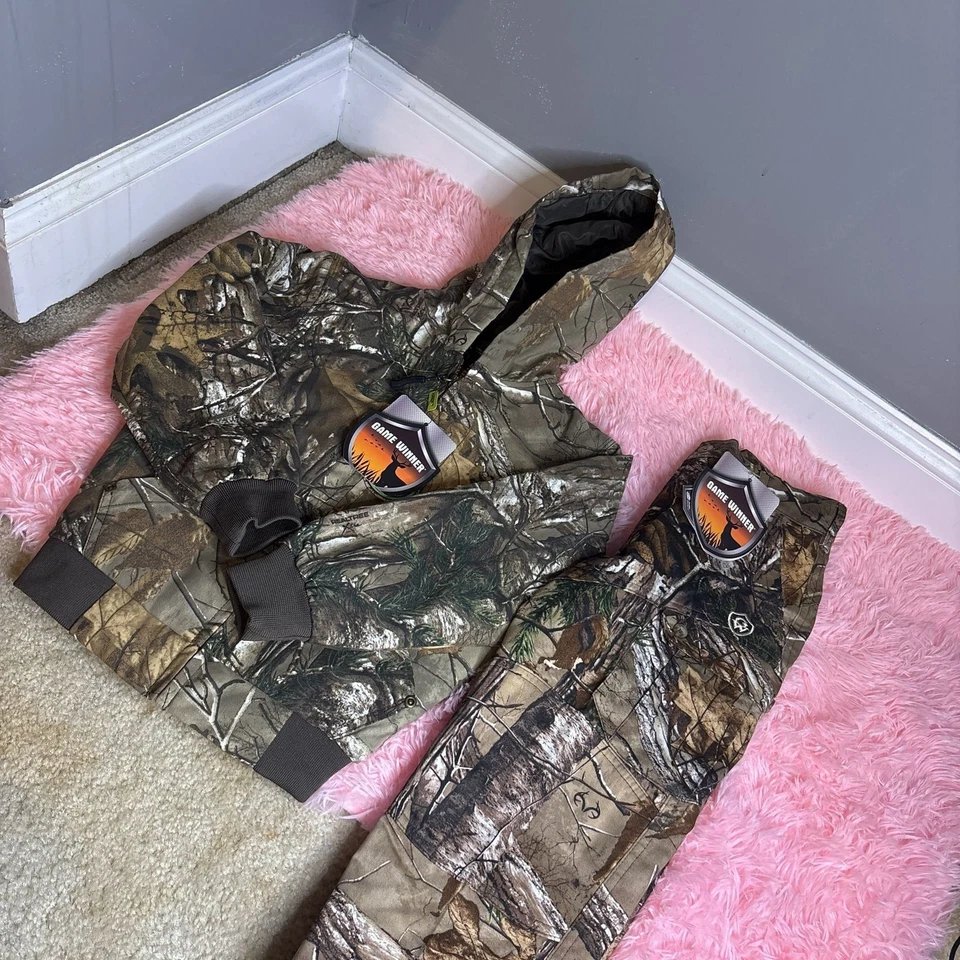 Realtree X Game ganador chaqueta y pantalón Woodland Camo nuevo con etiquetas niños 6  Foto 1 de 4
