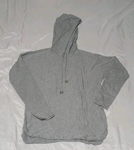 Michael Kors Pullover Damen grau leicht Logo Kordelzug Hoodie Small - Bild 1 von 11