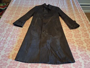 Impermeabile uomo US Navy WWII arruolato rivestito in gomma colore nero taglia 36 usato - Foto 1 di 19