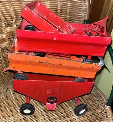 Vagones/remolques/caja de gravedad ERTL de colección - Lote de 5 varios para jugar o restaurar Foto 1 de 4