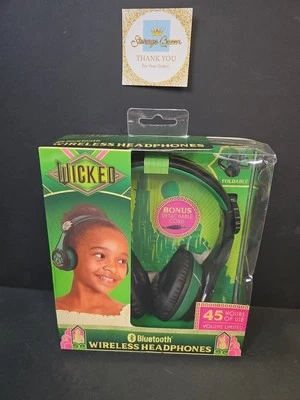 Wicked Elphaba Bluetooth Wireless Headphones Open Box