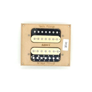 Guitar Neck Bridge Humbucker Double Bridge Pickup Alnico V Set Guitar Parts - Picture 1 of 4