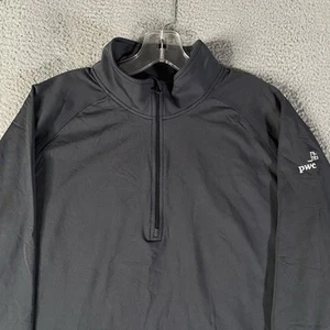 PwC Price Waterhouse Cooper Shirt Herren Large grau 1/4 Zip Pullover Audit Mitarbeiter - Bild 1 von 9