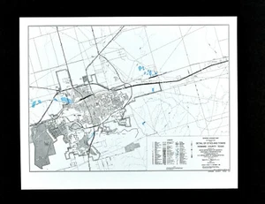 Texas Map Howard County Big Spring Howard College Scenic Mountain Railroad Roads - Picture 1 of 3