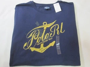 Polo Ralph Lauren Anchor Trademark 1967 NY Graphic Print Tee (Navy | XXL) NWT - Picture 1 of 12