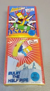 2003 Rose Art The Simpsons 2 pack Bart mini puzzles 50 piece 5 x 7 new & sealed - Picture 1 of 4