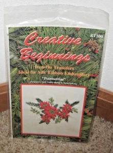COMIENZOS CREATIVOS~HIERRO DE PUNTO EN TRANSFERENCIA~CINTA DE SEDA #RT500~NIP~DE LOTE ANTIGUO - Imagen 1 de 2