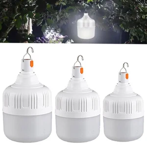 LED Camping Light 20W 40W 80W Camp Rechargeable Emergency Bulb Lighting Dimmable - Picture 1 of 9