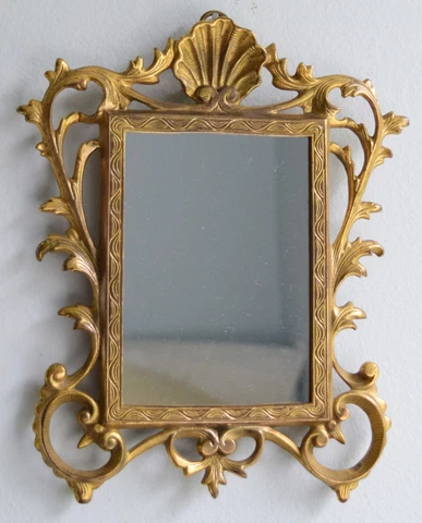 N.B. & I.W. National Brass and Iron Works Frame with Mirror - 9.5" x 8" #2059 Cover