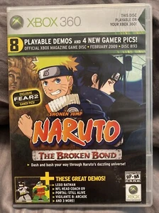 XBOX 360 Official XBOX Magazine DEMO Game Disc 93 Feb 2009 Naruto Broken Bond - Picture 1 of 5
