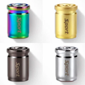 4x Titanium Anti-theft Car Tire Valve Cap Aluminum Sport Exterior Auto Air $i - Picture 1 of 15