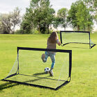 Football/Soccer Goal Net Folding Outdoor w/All Weather Teens Adults 6 x 3 FT